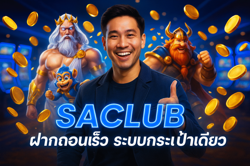 SACLUB ฝากถอนเร็ว ระบบกระเป๋าเดียว