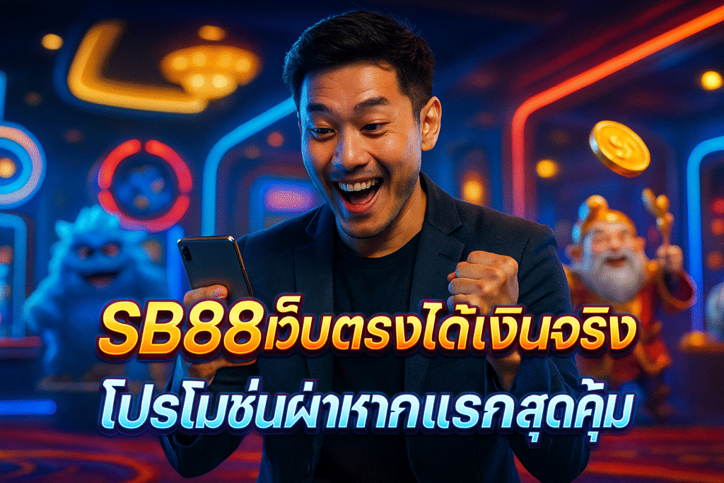 SB88 เว็บตรงได้เงินจริง โปรโมชั่นฝากแรกสุดคุ้ม